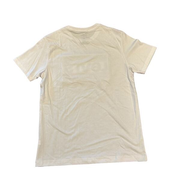 Levi’s Adult Medium White Short Sleeve T Shirt with Logo Patch - Picture 2 of 4